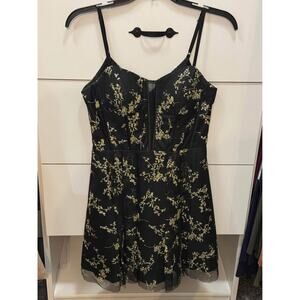 Homecoming Party Cocktail Dress Black Gold Juniors Size 5